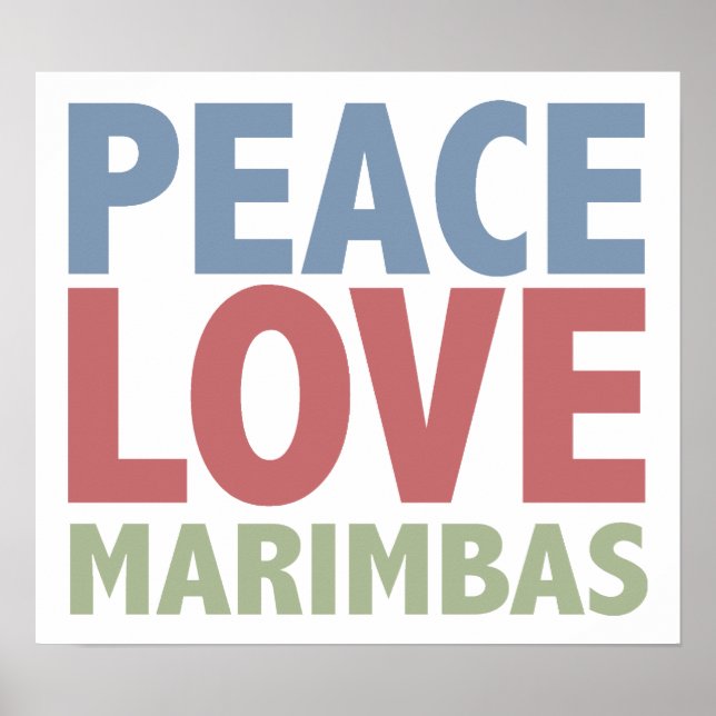 Liebe Marimbas Poster (Vorne)