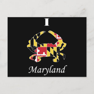 Liebe Maryland Crab Postkarte
