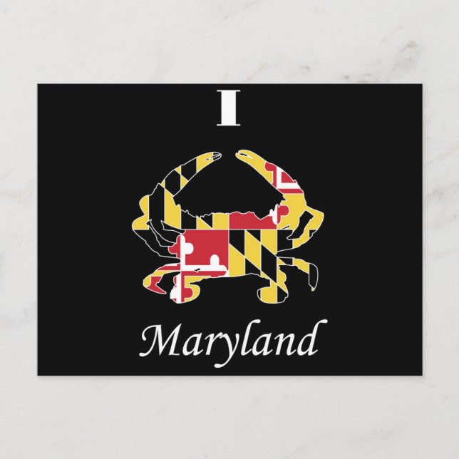 Liebe Maryland Crab Postkarte (Vorderseite)