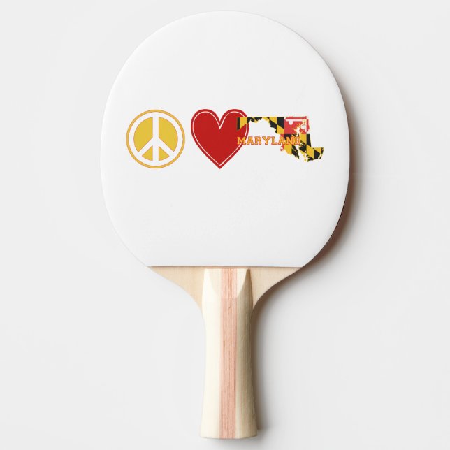 Liebe Maryland Tischtennis Schläger (Vorderseite)