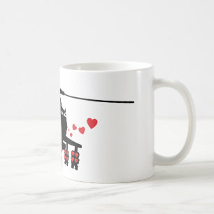 Liebe-Maschinen-Angriffs-Chopper Kaffeetasse