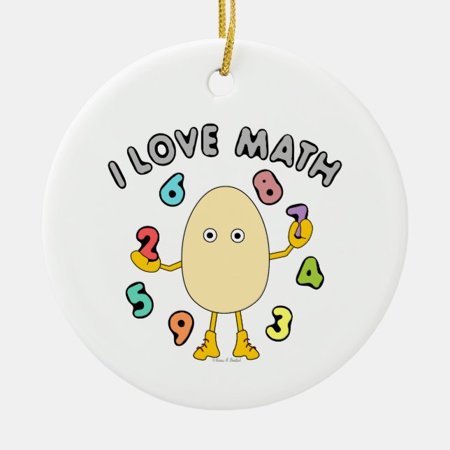 Liebe Math Keramik Ornament (Vorne)