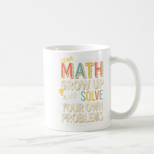 Liebe Mathe aufwachsen lösen Ihre eigenen Probleme Kaffeetasse