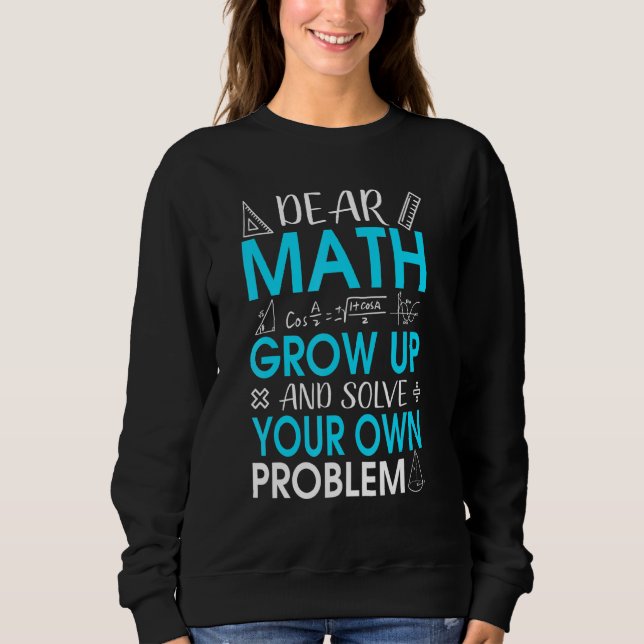 Liebe Mathe-Mathe-Zitat-Spruch für Lehrer oder Sch Sweatshirt (Vorderseite)