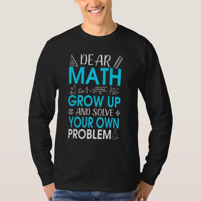 Liebe Mathe-Mathe-Zitat-Spruch für Lehrer oder Sch T-Shirt (Vorderseite)