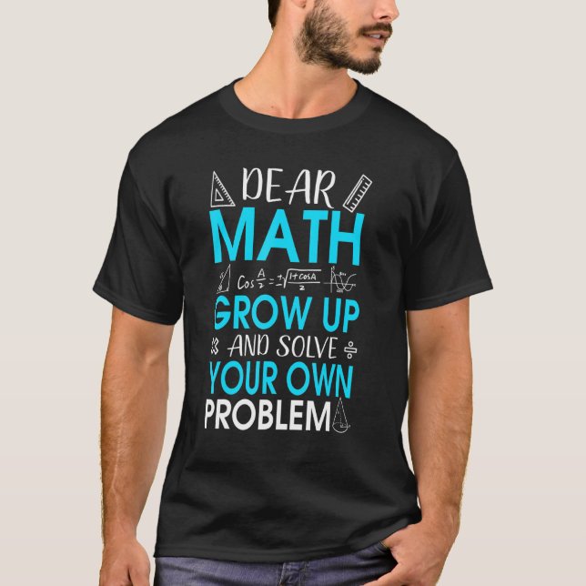 Liebe Mathe-Mathe-Zitat-Spruch für Lehrer oder Sch T-Shirt (Vorderseite)