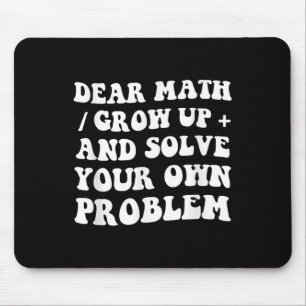 Liebe Mathe Retro Vintage 70er Lehrer Schüler Cool Mousepad
