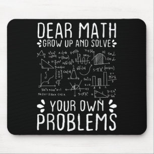 Liebe Mathe wächst auf und löst Ihre eigenen Probl Mousepad