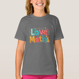 Liebe Mathematik - lustige Typografie T-Shirt