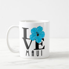 LIEBE Maui Blue Hibiskus 11oz Kaffeetasse