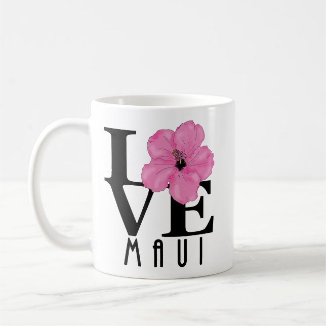 LIEBE Maui Pink 11oz Kaffeetasse (Links)