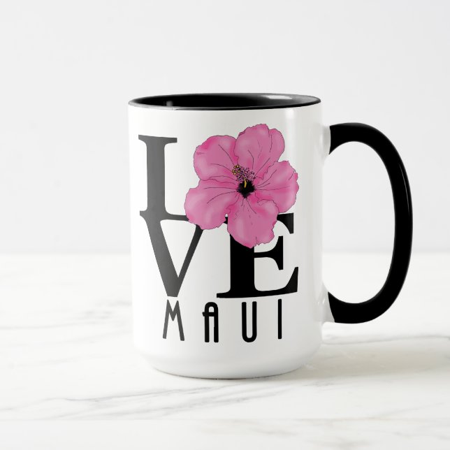 LIEBE Maui Pink 15oz Tasse (Rechts)
