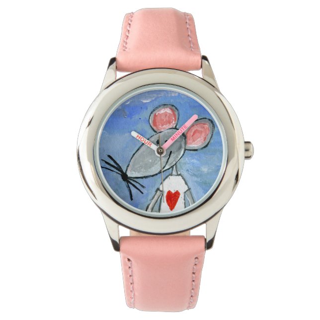 Liebe-Maus-Uhr Armbanduhr (Vorderseite)