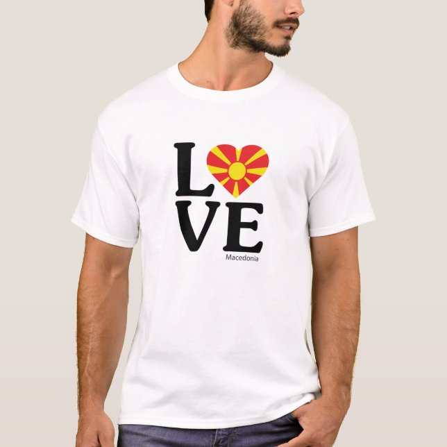 Liebe Mazedonien T-Shirt (Vorderseite)