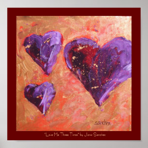 Liebe Me Drei-mal-Poster Poster