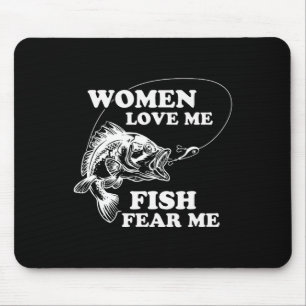 Liebe Me Fish Fee Me Funny Väter Tag anwesend für Mousepad