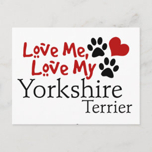 Liebe Me, Liebe My Yorkshire Terrier Postkarte