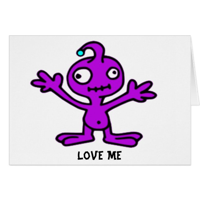 Liebe Me Lila Alien (Vorderseite (Horizontal))