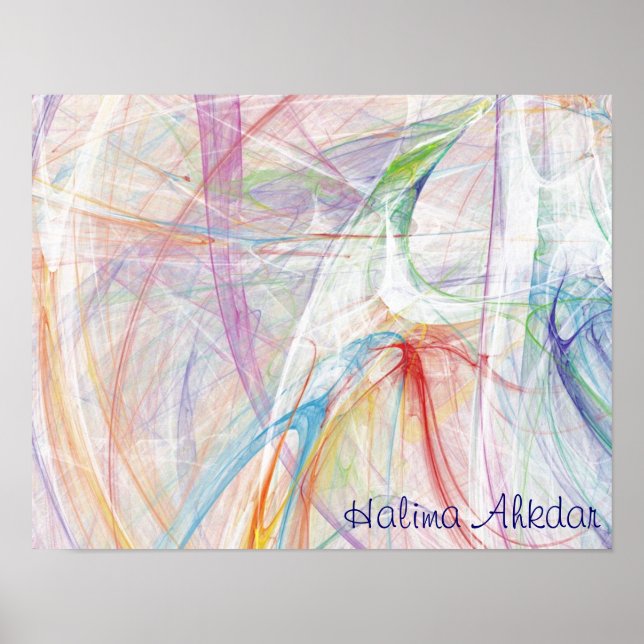 Liebe Me Peace Poster, Halima Ahkdar Studios Poster (Vorne)