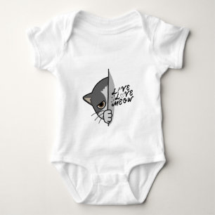 Liebe Meat Cat Lover Design #catlover #catlife #ca Baby Strampler