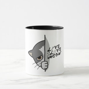 Liebe Meat Cat Lover Design #catlover #catlife #ca Tasse