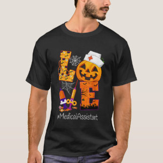 Liebe Medical Assistant Halloween Costume Pumpkin T-Shirt
