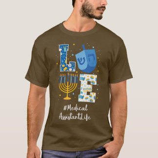 Liebe MEDIZINISCHE HILFE Hanukkah Jüdische Chanuka T-Shirt