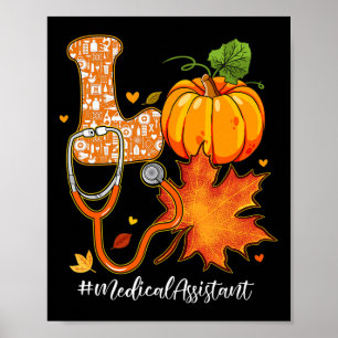 Liebe Medizinischer Istant Herbst Kürbiskürbis Tha Poster