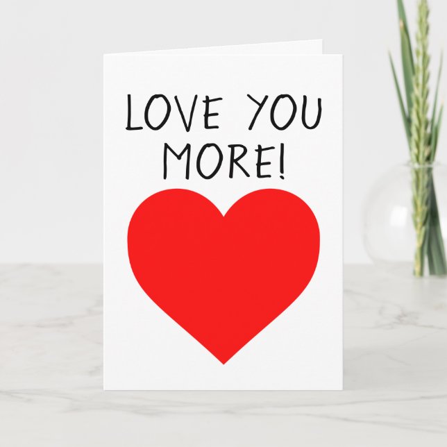 LIEBE MEHR! BIRTHDAY CARD KARTE (Vorderseite)