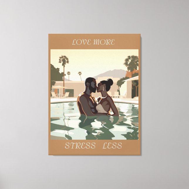 LIEBE MEHR DESIGN #1 LEINWANDDRUCK (Vorderseite)