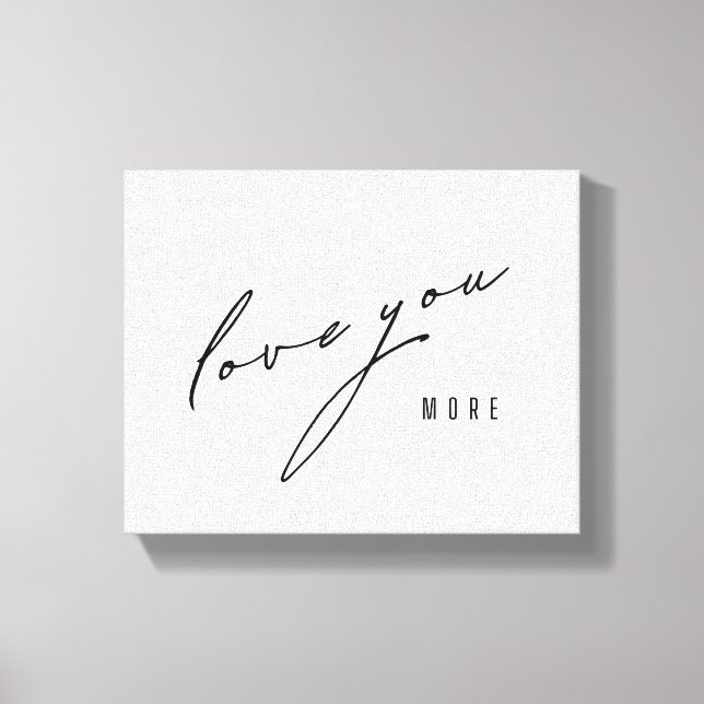 Liebe mehr. Kunstgewerbe Leinwand (Vorderseite)