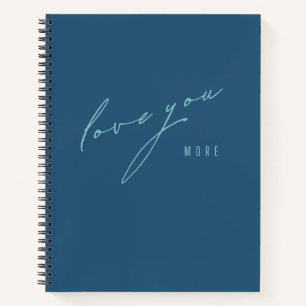 Liebe mehr. Notebooks und Journale Notizbuch