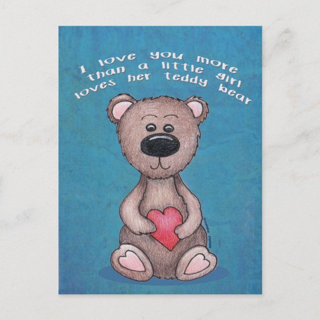 Liebe Mehr Postkarte (Vorderseite)