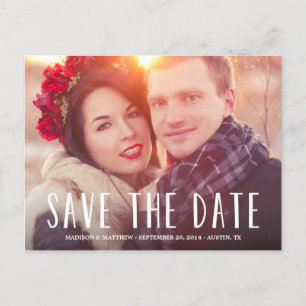 Liebe Mehr Save the Date Postkarte