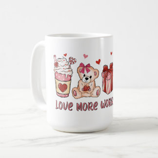 Liebe mehr Sorgen weniger Kaffeetasse