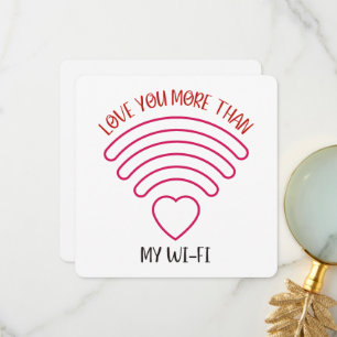 Liebe Mehr - Valentinstag Card Dankeskarte