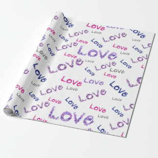 Liebe mehrfarbig Nahtlos Geschenkpapier