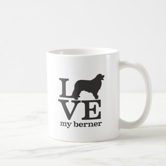 Liebe mein Bernese Gebirgshund Tasse (Rechts)