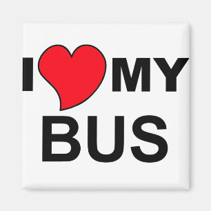 Liebe mein Bus-Magnet Magnet