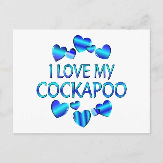 Liebe Mein Cockapoo Postkarte (Vorderseite)