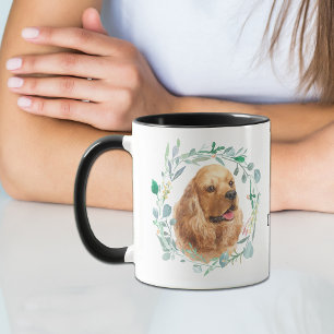 Liebe mein Cocker Spaniel Kranz Kaffeetasse