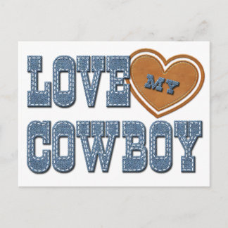 Liebe Mein Cowboy Postkarte