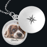Liebe Mein Haustier Dog Fotovorlage Medaillon<br><div class="desc">Pet liebt personalisierte Fotovorlage mit individuelle Name,  ideal für eine Katze oder Hund Mama und einfach mit Ihren Haustieren Namen anpassen.</div>