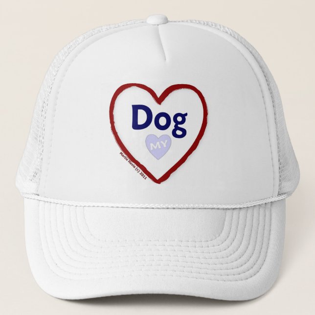 Liebe Mein Hund Truckerkappe (Vorderseite)