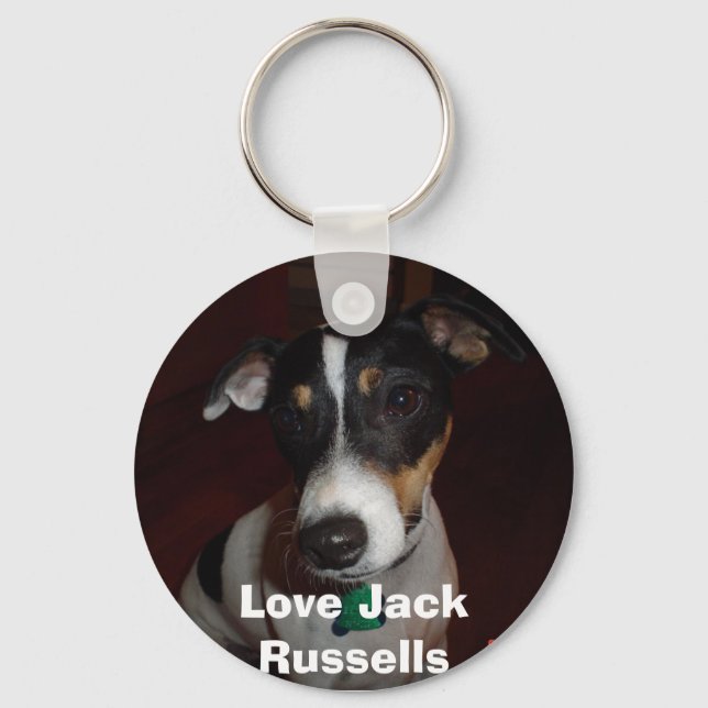 Liebe Mein Jack Russell Schlüsselanhänger (Vorderseite)