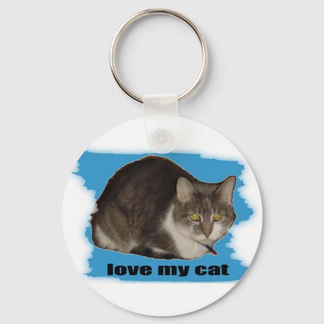 LIEBE MEIN KATZE SCHLÜSSELANHÄNGER (Vorderseite)