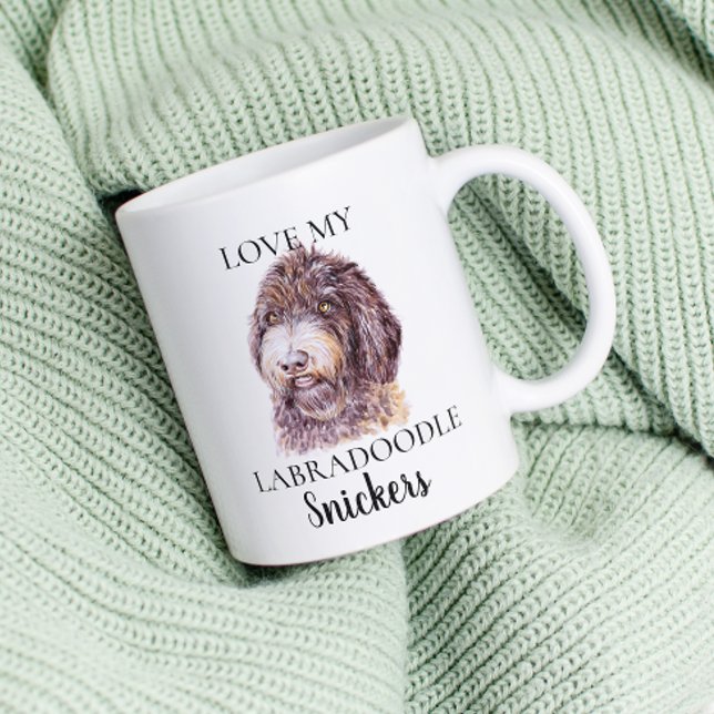 Liebe Mein Labradoodle Hund Kaffeetasse (Von Creator hochgeladen)