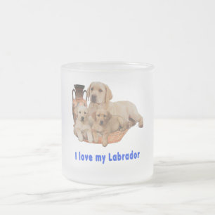 Liebe mein Labrador Mattglastasse