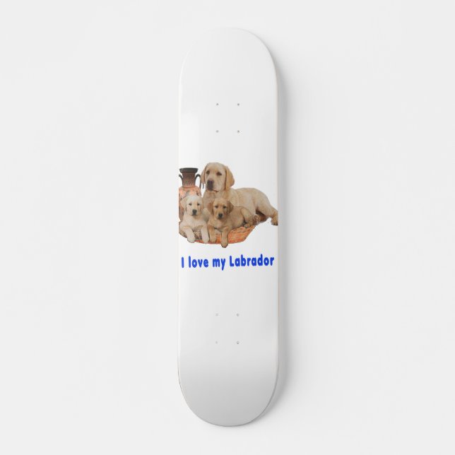Liebe mein Labrador Skateboard (Vorne)