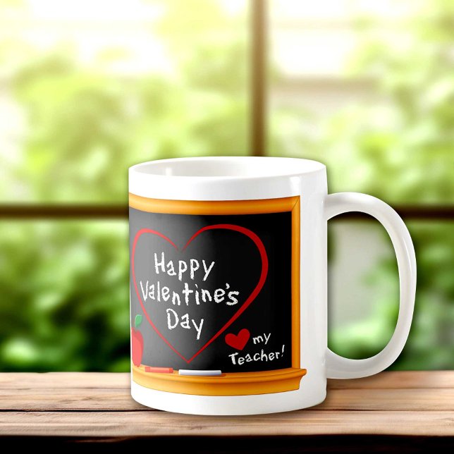 Liebe mein Lehrer! Herzlichen Glückwunsch zum Vale Kaffeetasse (Give this fun mug to say Happy Valentine’s Day to your favorite teacher!)